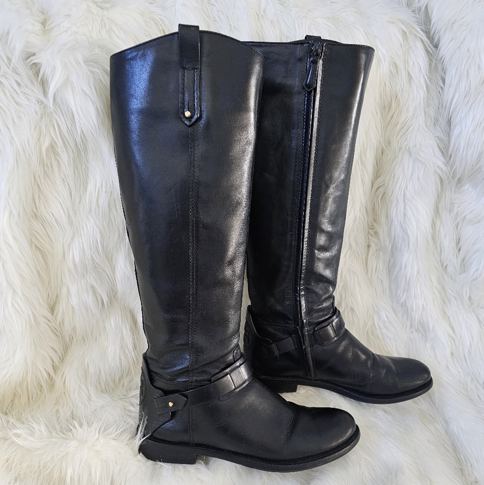 Tory Burch Leather Riding Boots - Size 8M